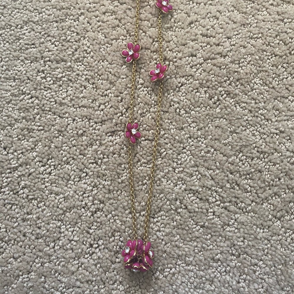 Juicy Couture Long Flower Necklace
